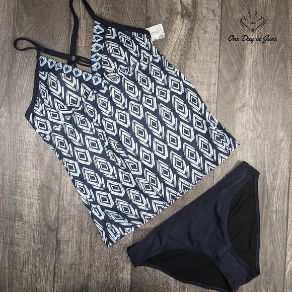 Blue Patterned Bikini - Picture 3 of 4